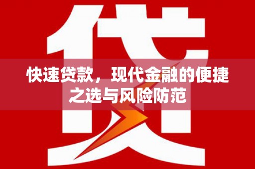 莿桐快速贷款，现代金融的便捷之选与风险防范