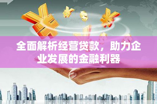 莿桐全面解析经营贷款，助力企业发展的金融利器