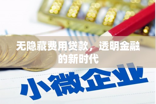 莿桐无隐藏费用贷款，透明金融的新时代