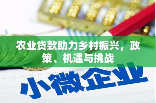 莿桐农业贷款助力乡村振兴，政策、机遇与挑战