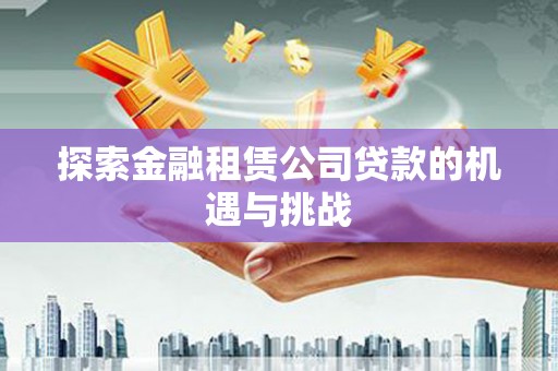 莿桐探索金融租赁公司贷款的机遇与挑战