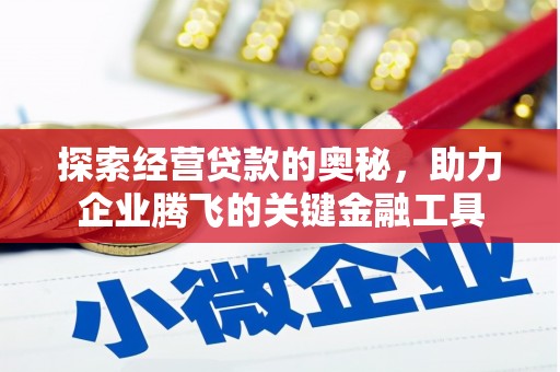 莿桐探索经营贷款的奥秘，助力企业腾飞的关键金融工具
