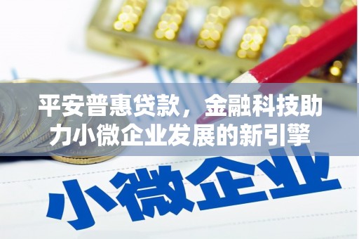莿桐平安普惠贷款，金融科技助力小微企业发展的新引擎
