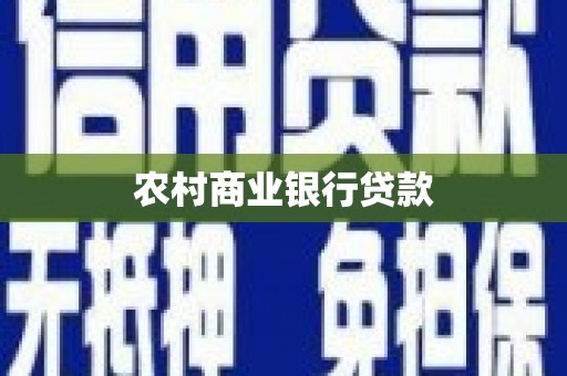 莿桐农村商业银行贷款