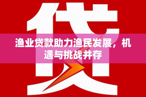莿桐渔业贷款助力渔民发展，机遇与挑战并存