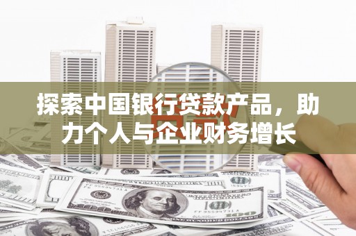 莿桐探索中国银行贷款产品，助力个人与企业财务增长