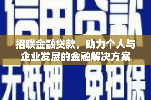 莿桐招联金融贷款，助力个人与企业发展的金融解决方案