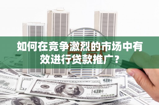 莿桐如何在竞争激烈的市场中有效进行贷款推广？