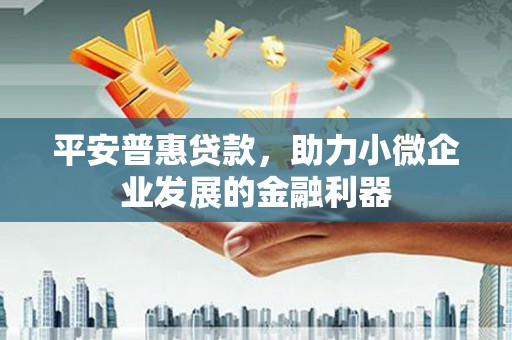 莿桐平安普惠贷款，助力小微企业发展的金融利器