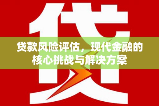莿桐贷款风险评估，现代金融的核心挑战与解决方案