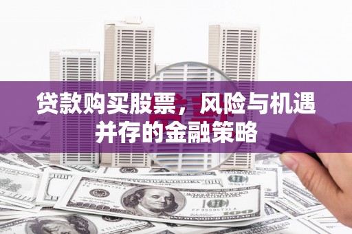 莿桐贷款购买股票，风险与机遇并存的金融策略