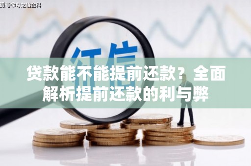 莿桐贷款能不能提前还款？全面解析提前还款的利与弊