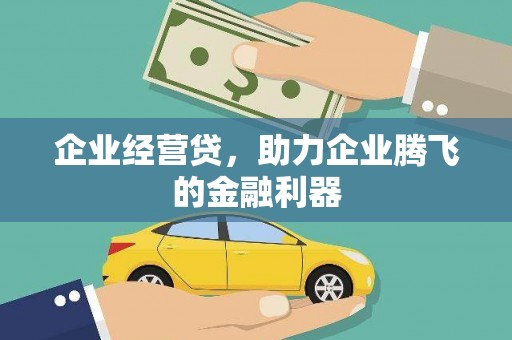 莿桐企业经营贷，助力企业腾飞的金融利器