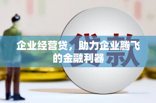 莿桐企业经营贷，助力企业腾飞的金融利器