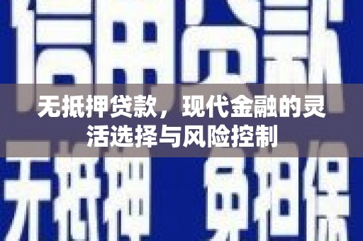 莿桐无抵押贷款，现代金融的灵活选择与风险控制