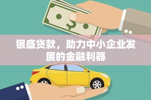莿桐银盛贷款，助力中小企业发展的金融利器
