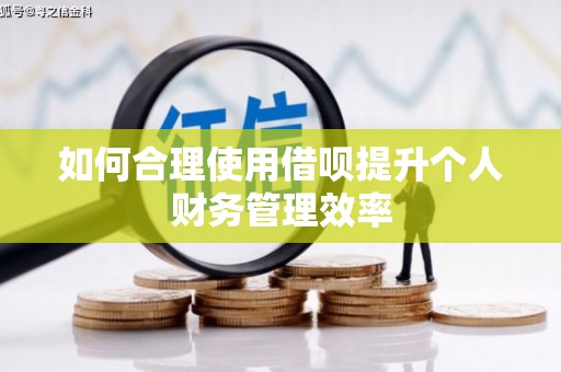 莿桐如何合理使用借呗提升个人财务管理效率
