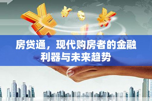 莿桐房贷通，现代购房者的金融利器与未来趋势