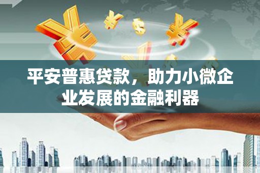 莿桐平安普惠贷款，助力小微企业发展的金融利器
