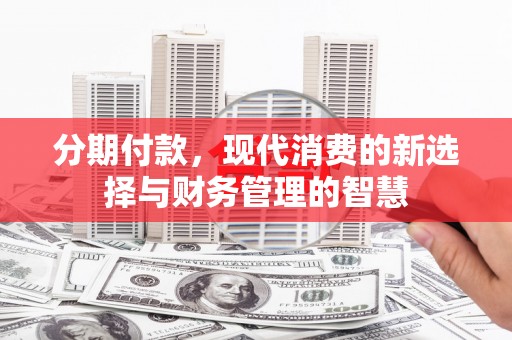 莿桐分期付款，现代消费的新选择与财务管理的智慧