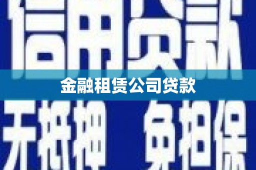 莿桐金融租赁公司贷款