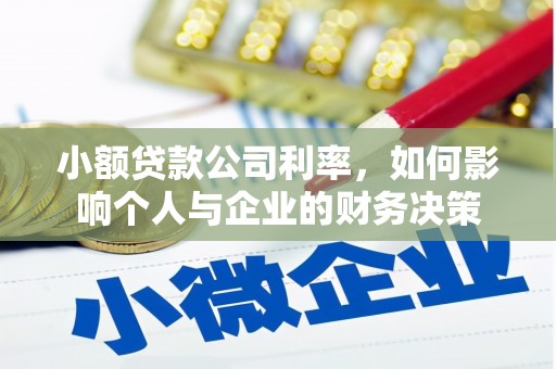 莿桐小额贷款公司利率，如何影响个人与企业的财务决策