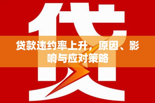 莿桐贷款违约率上升，原因、影响与应对策略