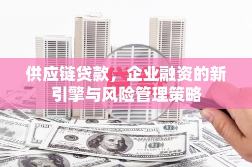 莿桐供应链贷款，企业融资的新引擎与风险管理策略