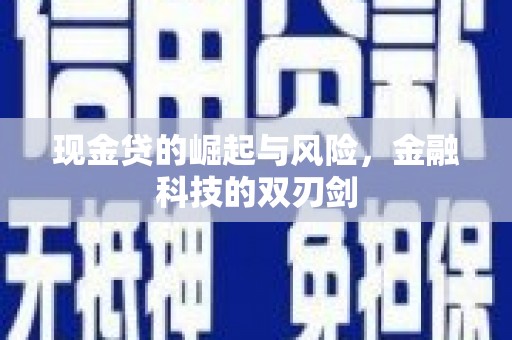 莿桐现金贷的崛起与风险，金融科技的双刃剑