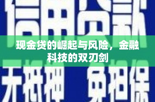 莿桐现金贷的崛起与风险，金融科技的双刃剑