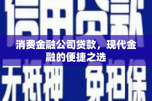 莿桐消费金融公司贷款，现代金融的便捷之选