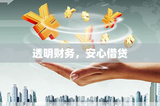 莿桐透明财务，安心借贷