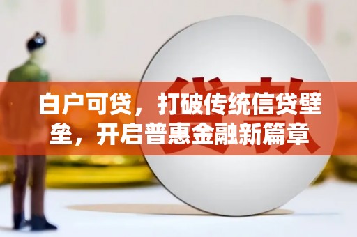 莿桐白户可贷，打破传统信贷壁垒，开启普惠金融新篇章