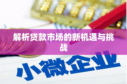 莿桐解析贷款市场的新机遇与挑战